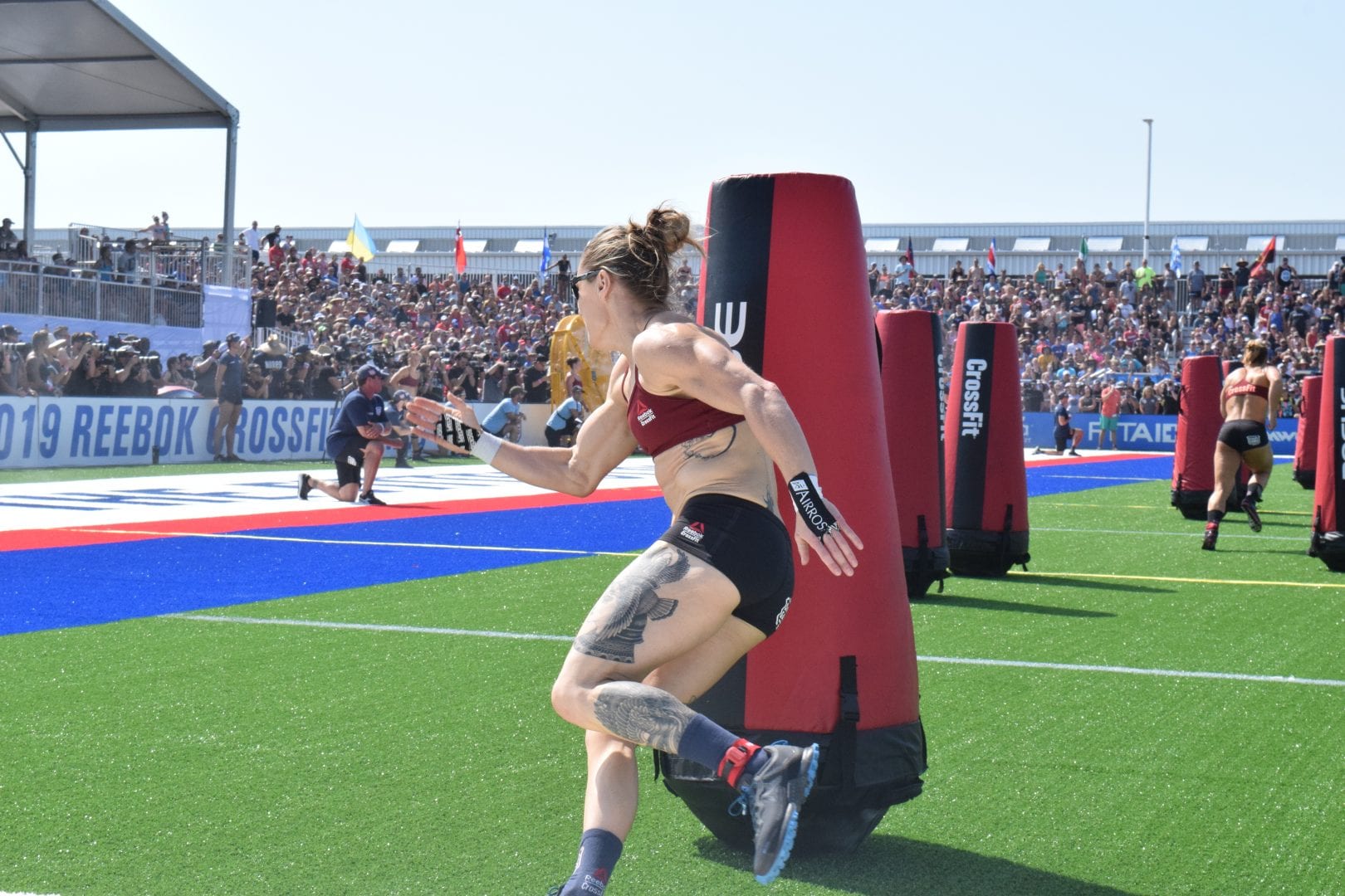 013 - Sam Briggs of the United Kingdom races in a heat of the Sprint event at the 2019 CrossFit Games2