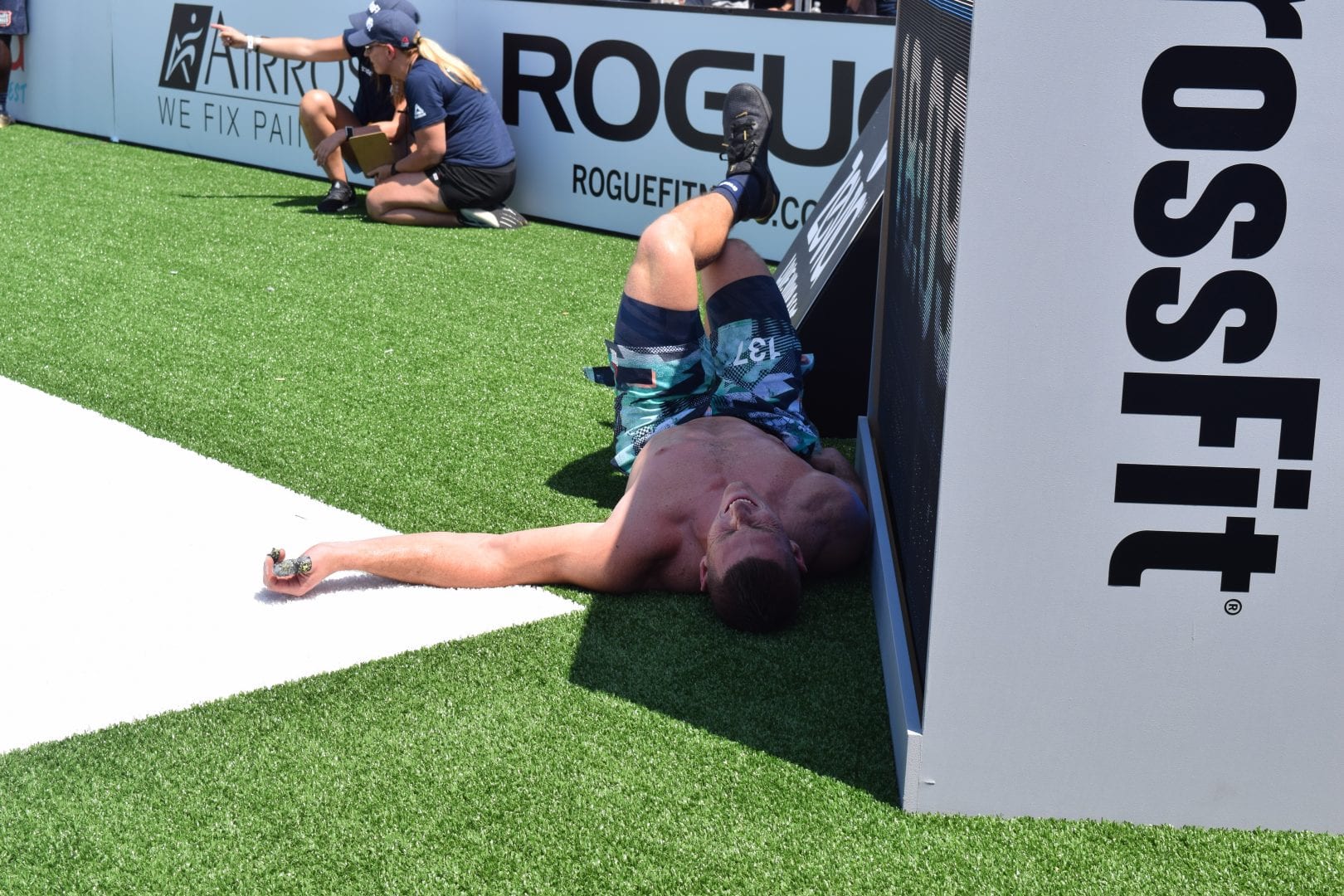 Jason Smith finds haven from the heat at the 2019 CrossFit Games